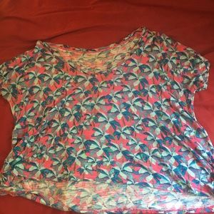 Loose fitting crop top